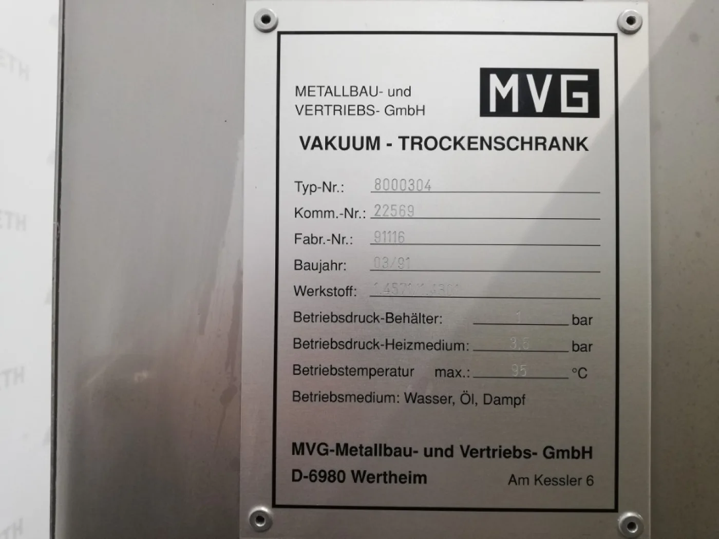 Metallbau- und Vertriebs (PINK) MVG 8000304 - Tray dryer - 7