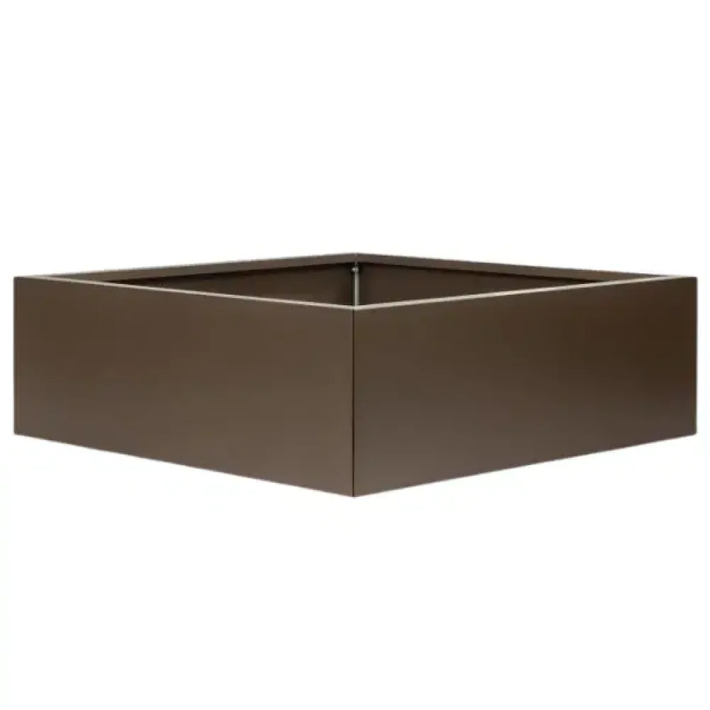 Bloembak Vlak Supra Bruin - 40 cm hoog