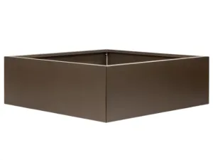 Bloembak Vlak Supra Bruin - 40 cm hoog