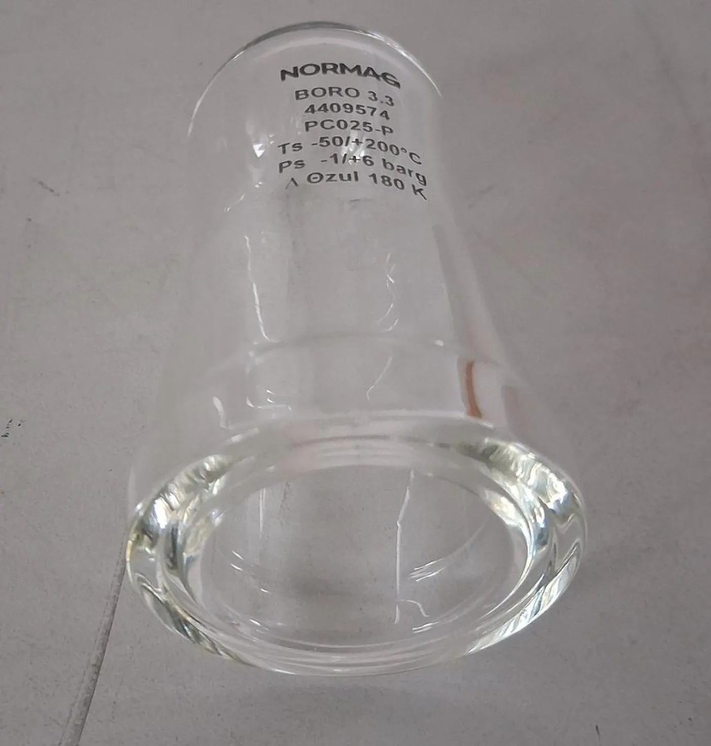 Normag Abschlusskappe PC025-P aus Borosilikatglas 3.3 DN25 - 3
