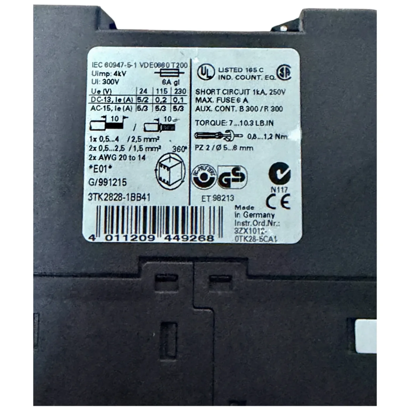 Siemens Siguard Sicherheitsrelais Art Nr 3TK2828 1BB41 - 6