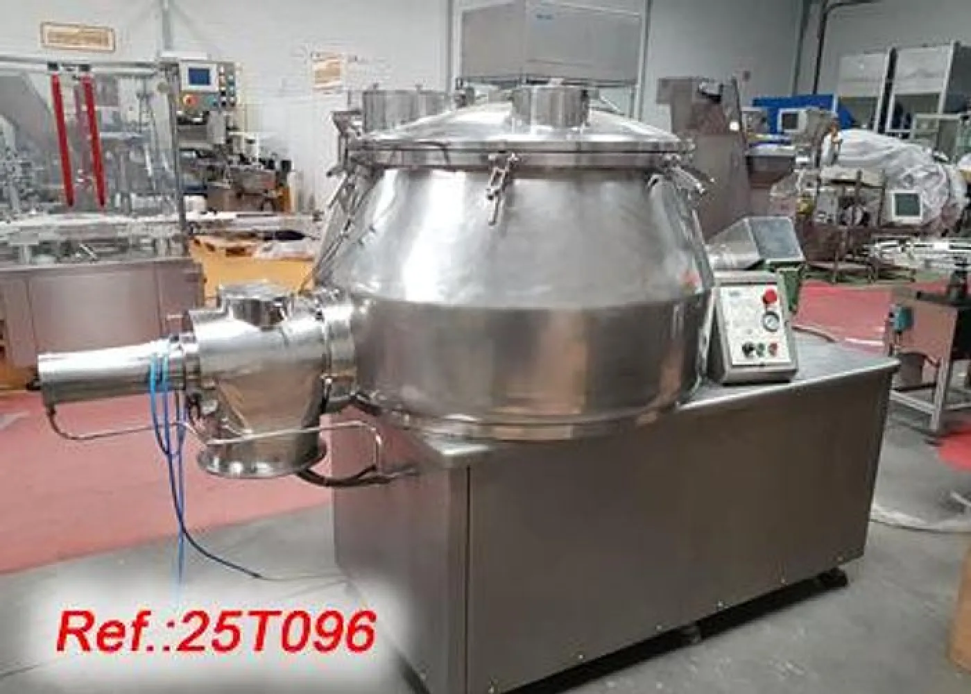 EQUIPO GRANULADOR DE ACERO INOXIDABLE “TECNOS” DE 500 LITROS APROX. CON ESTRUCTURA - 1
