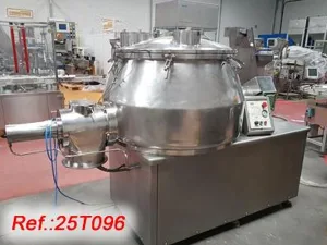 EQUIPO GRANULADOR DE ACERO INOXIDABLE “TECNOS” DE 500 LITROS APROX. CON ESTRUCTURA