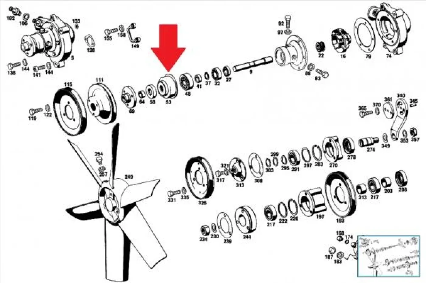 Keerringhouder waterpomp - 4