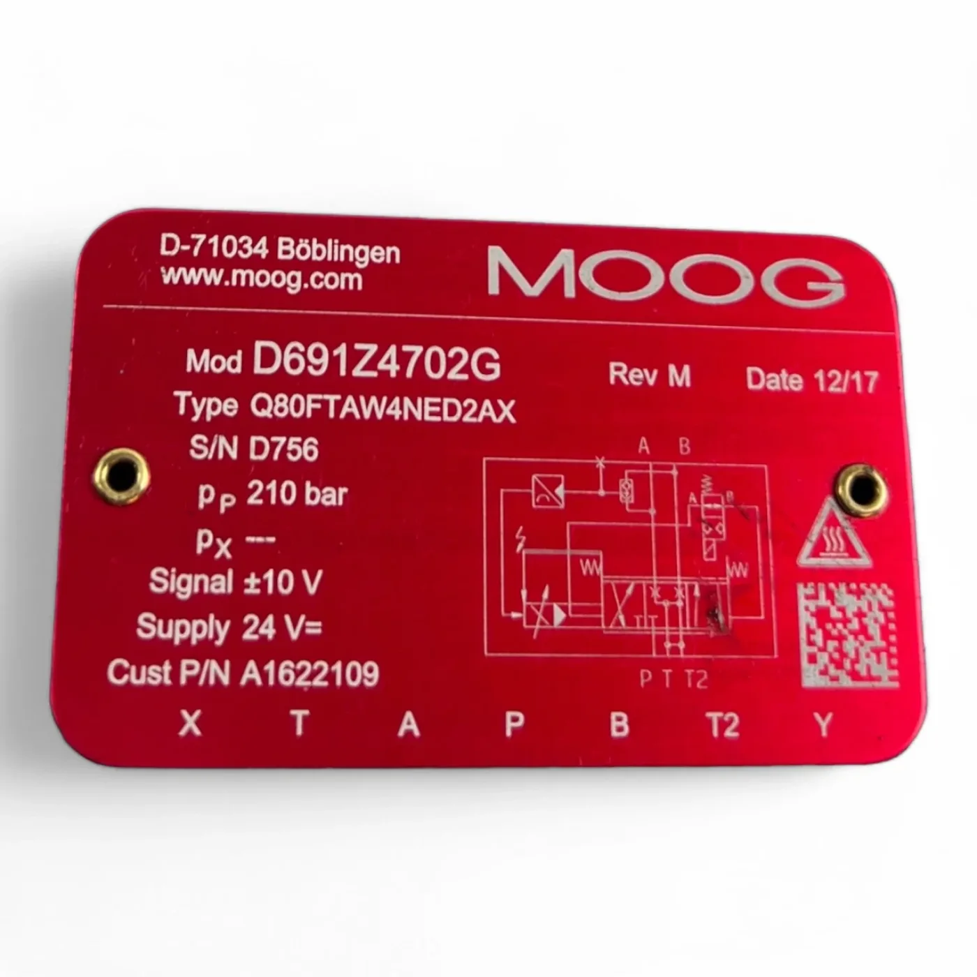 Moog D691Z4702G Proportionalventil typ Q80FTAW4NED2AX - 6
