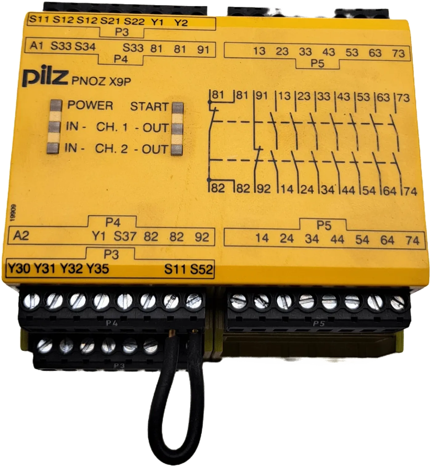 Pilz Sicherheitsschaltgerät PNOZ X9P 24VDC 7n/o 2n/c 2so - 1