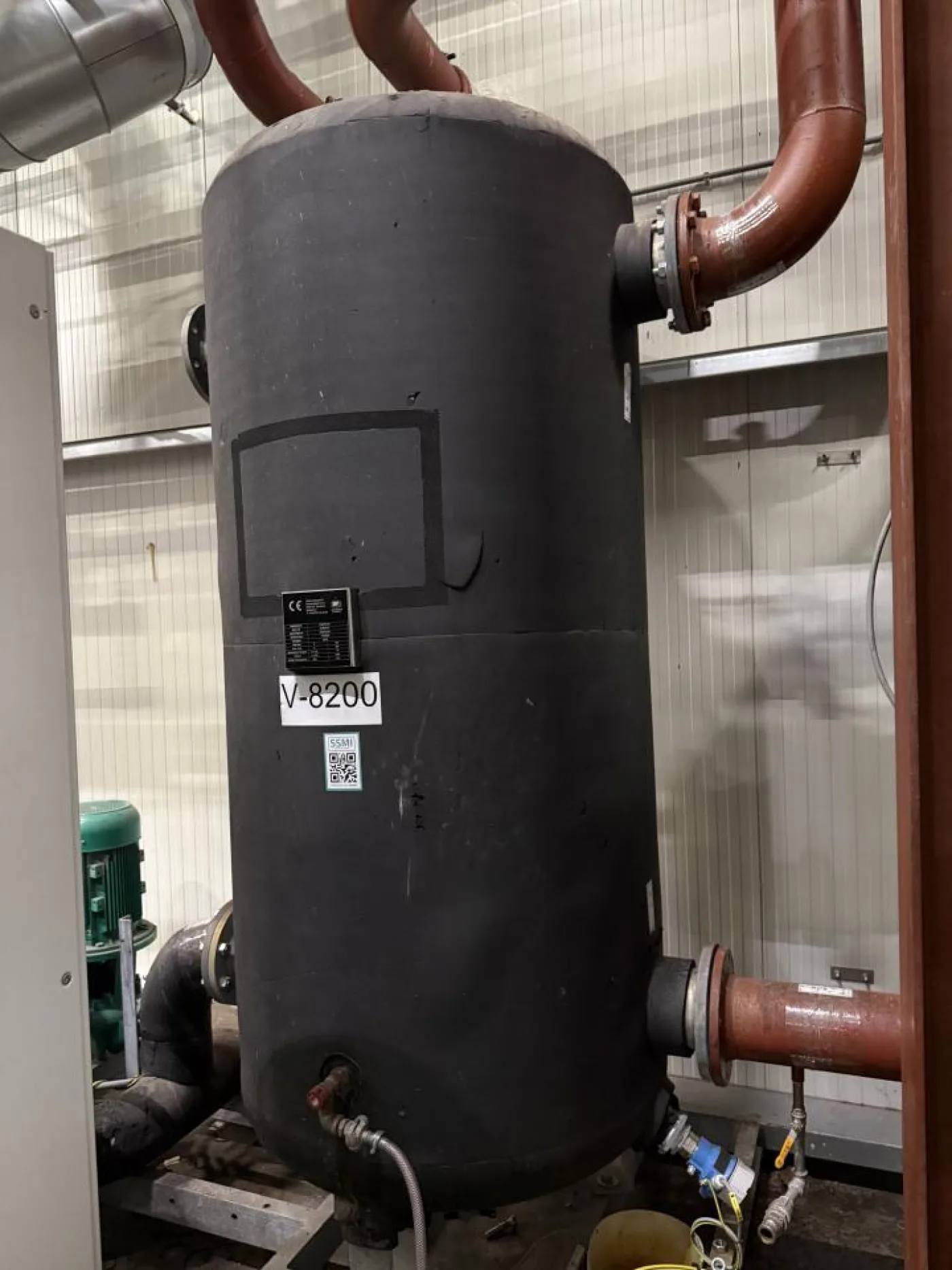 2019 Mac. pressure 6 Bar; Testing pressure * Bar ; Temperature 0 / 50 °C ; Volume 1750 Ltr Chilled water buffer vessel - 3