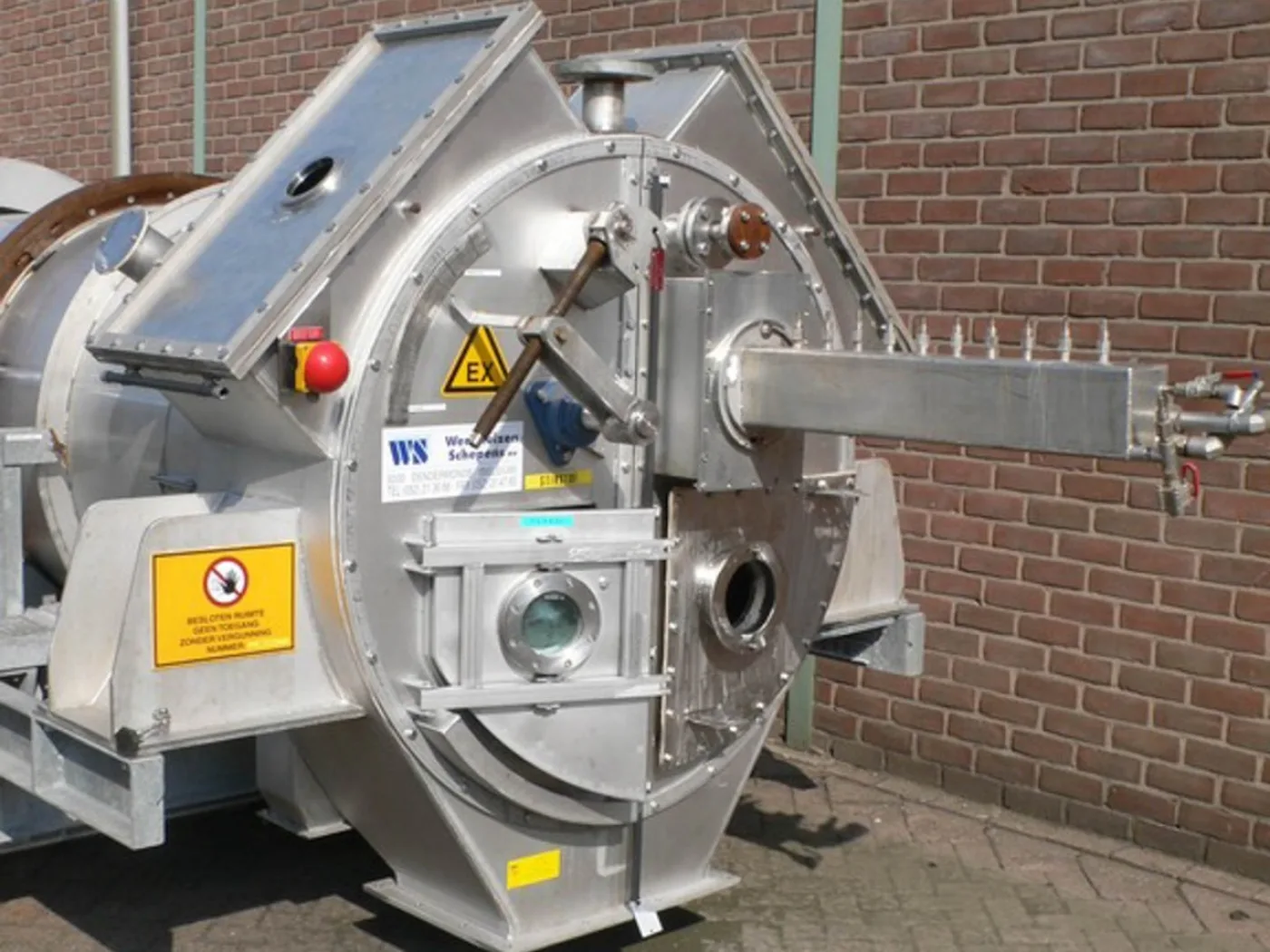Schepens Inclined Rotary Drum Blender with Spray Bar Arm - Miscellaneous mixer - 3