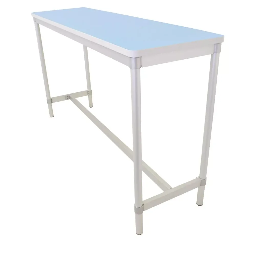Gopak Enviro Indoor Pastel Blue Rectangle Poseur Table 1200mm - islandcatering
