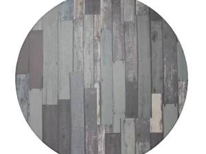 Werzalit Round 600mm Table Top Blanchas Blue - islandcatering