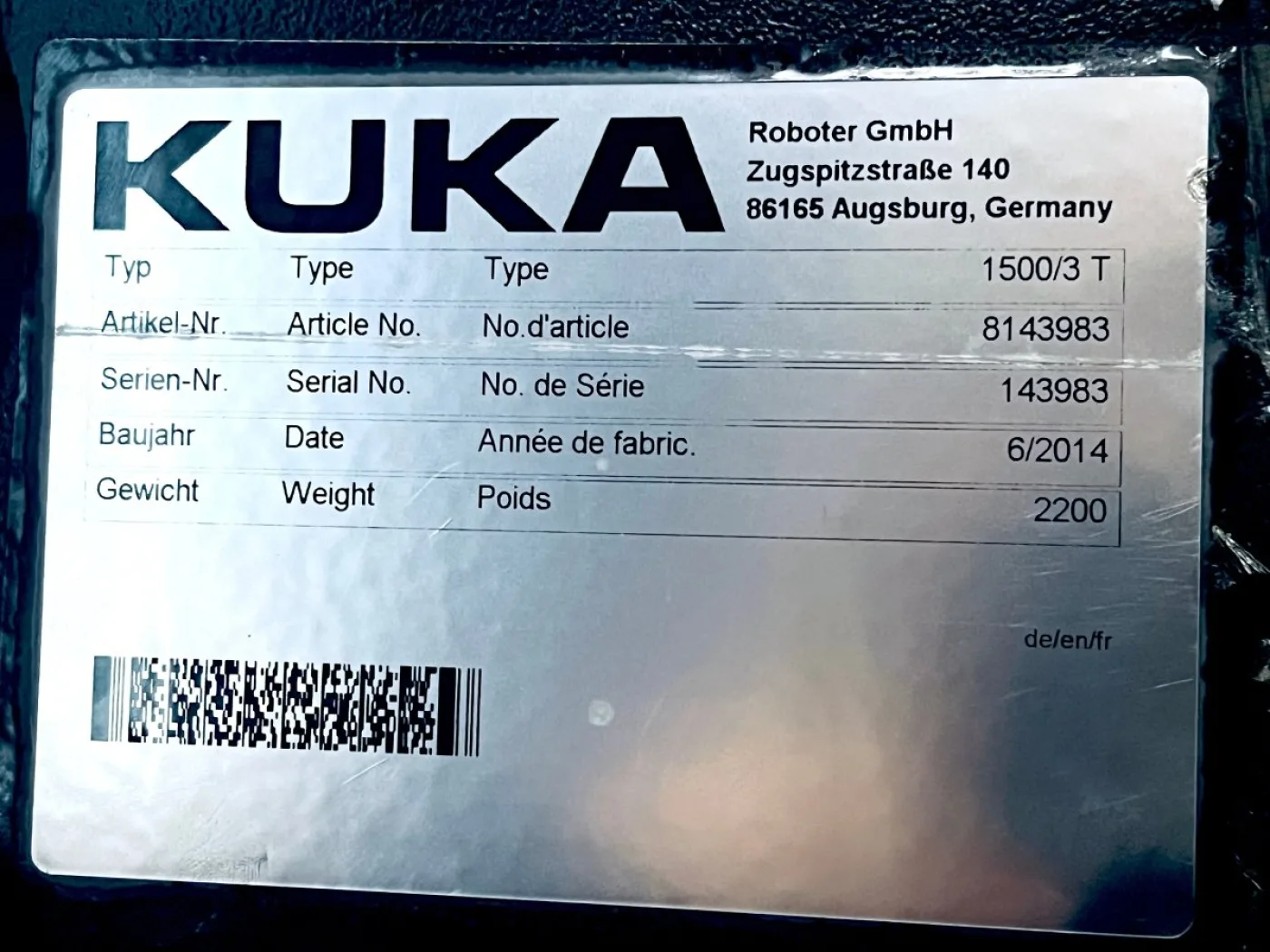 KUKA KRC4 Linearachse 1500/3T 8143983 - 5
