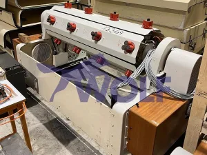 Hohlfiguren-Schleuder COLLMANN - Type HS-20 mit 20 Dreipunkt-Magnet-Haltern.