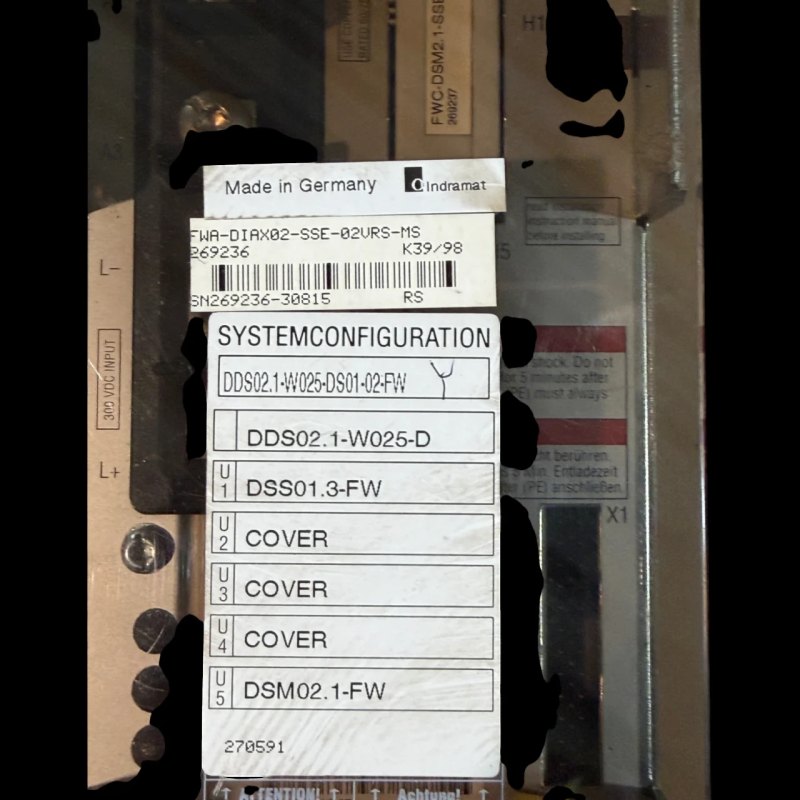 Bosch Rexroth Indramat Servoregler DDS02.1-W025-D für Homag BAZ 32 Digital AC Servo Controller Art.-Nr. DDS02.1-W025-D