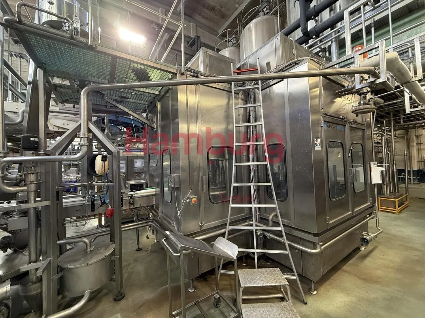 Filling, closing, labelling and packing line for plastic containers of 2 liter with fresh milk - Weightpack WFT 32.10.160 - 5