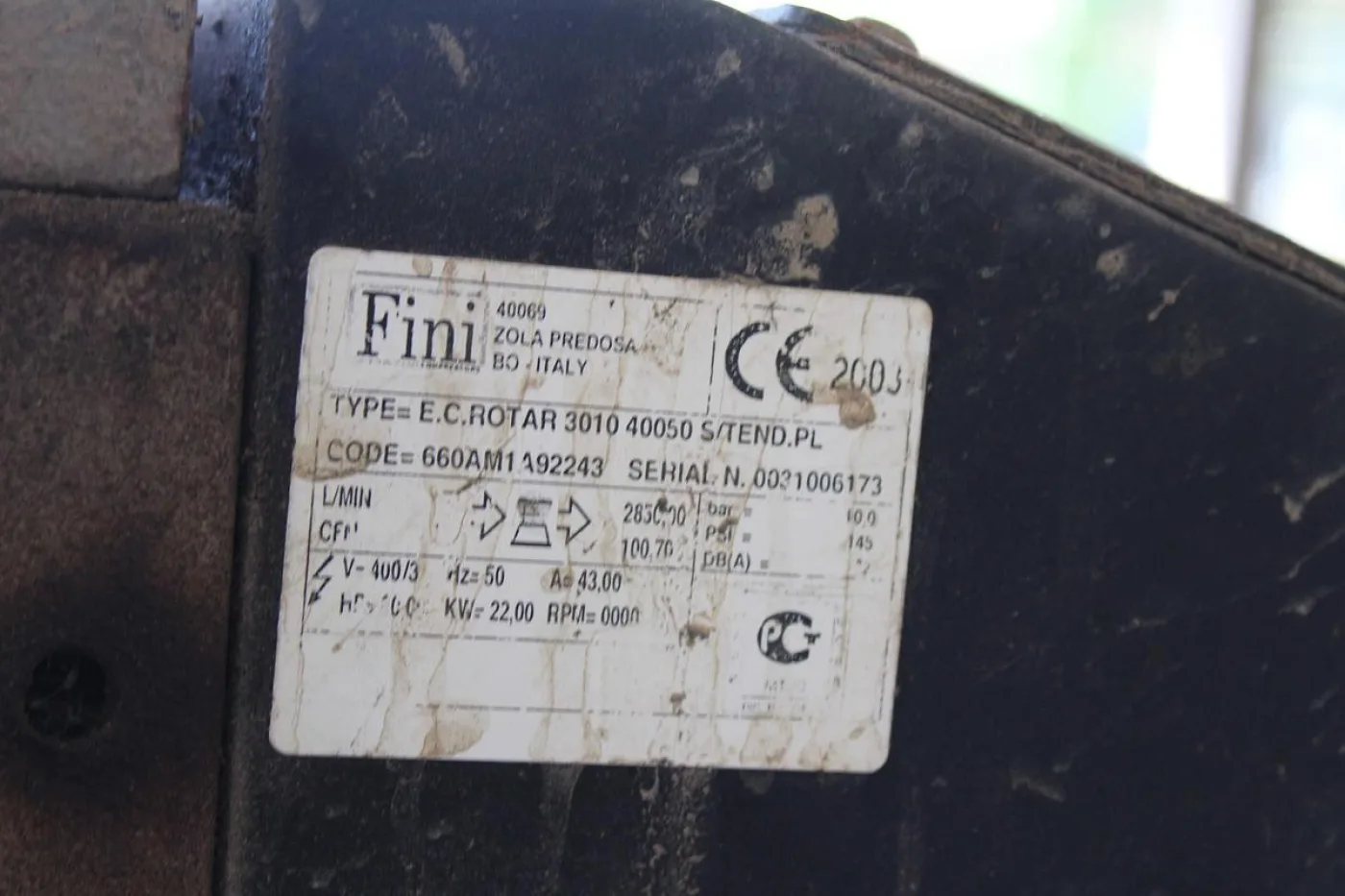 2003 FINI ROTAR 3010 AE0191 - 3