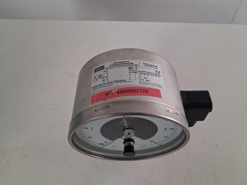 WIKA NG160 Pressure Gauge 0–10 bar with Inductive Contact