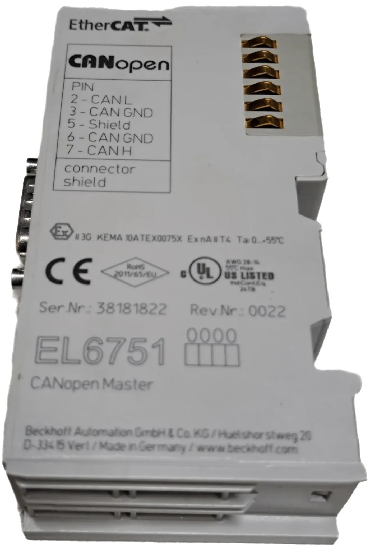 Beckoff EL6751 - 4