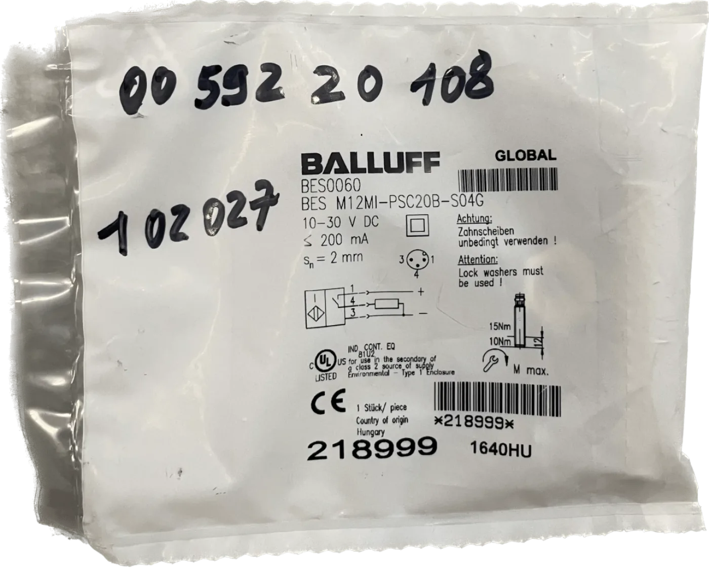 BALLUFF Induktive Standardsensoren mit Vorzugstypen BES M12MI-PSC20B-S04G - 2
