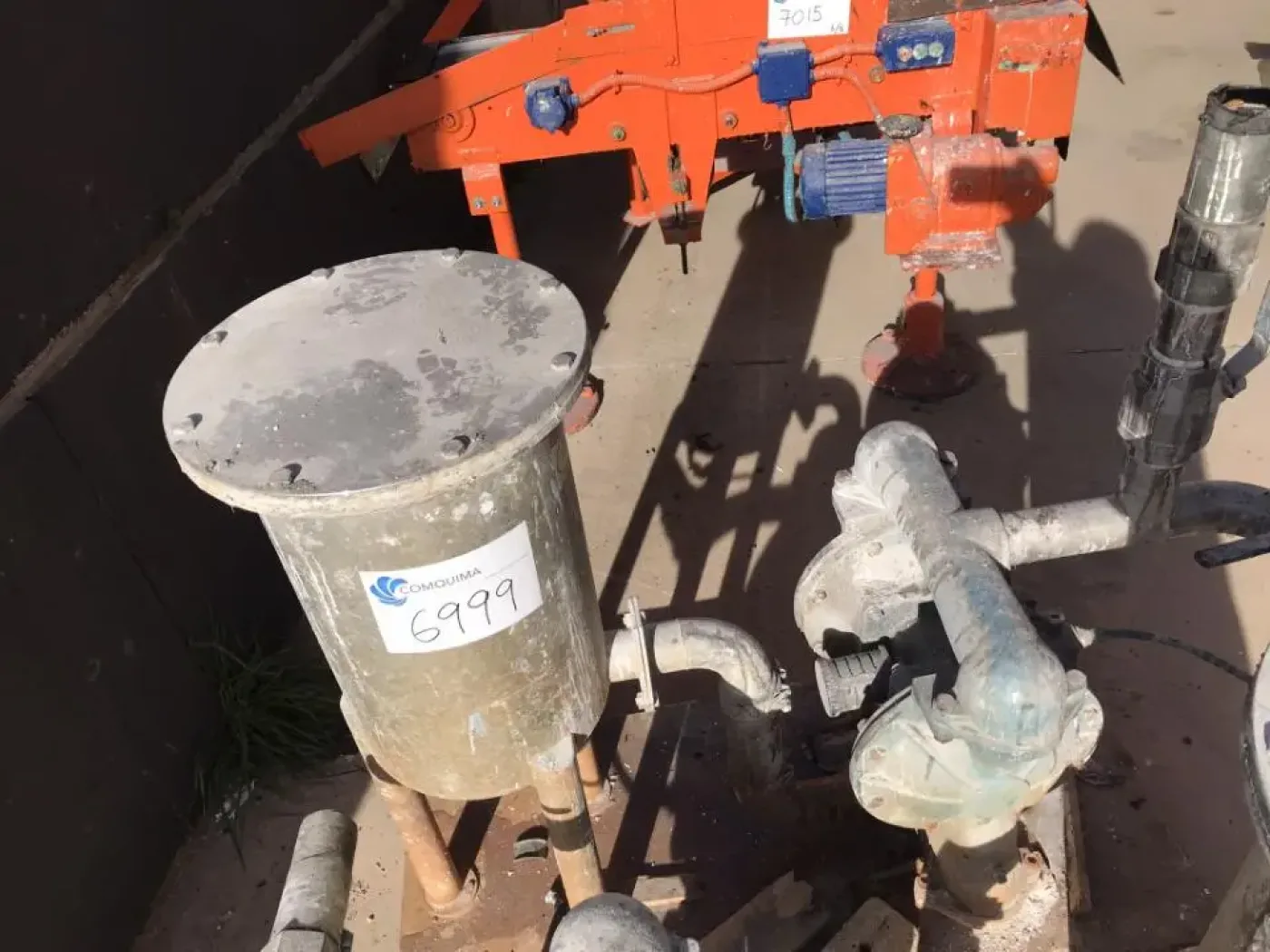 USED AODD SANDPIPER EB2-M TN-3-A AIR OPERATED DOUBLE DIAPHRAGM PUMP WITH STAINLESS STEEL GAF FILTER 15 LITERS - 6