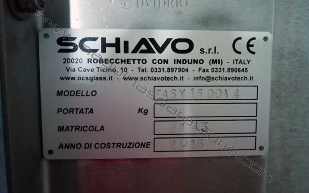 LAVADORA VERTICAL PARA VIDRIO SCHIAVO