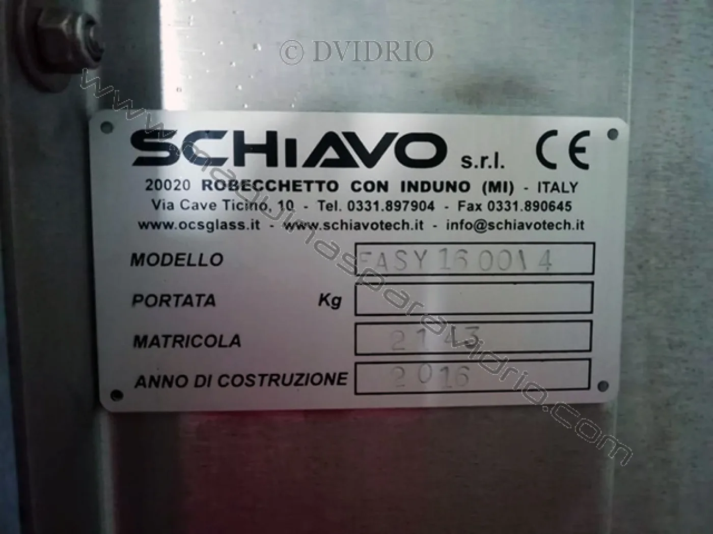 LAVADORA VERTICAL PARA VIDRIO SCHIAVO - 1