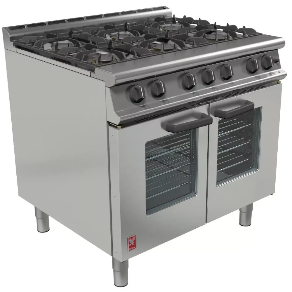 Falcon Dominator Plus Six Burner Propane Gas Fan Assisted Oven Range G3106 - islandcatering