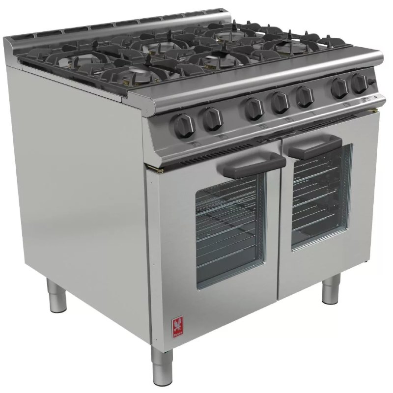 Falcon Dominator Plus Six Burner Propane Gas Fan Assisted Oven Range G3106 - islandcatering