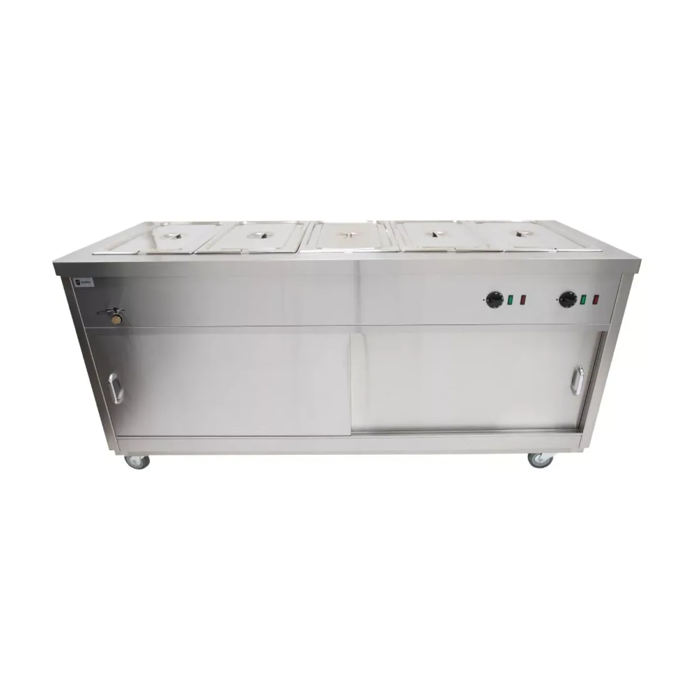 Parry Bain Marie Topped Mobile Hot Cupboard HOT18BM - islandcatering - 5