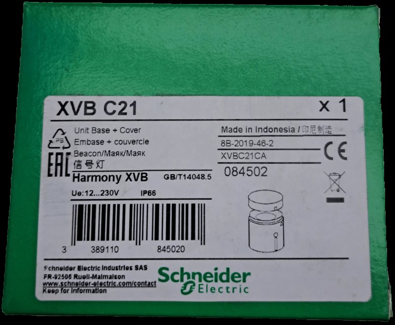 Schneider Elektric XVBC21 Anschlusselement+Deckel für Signalsäulen