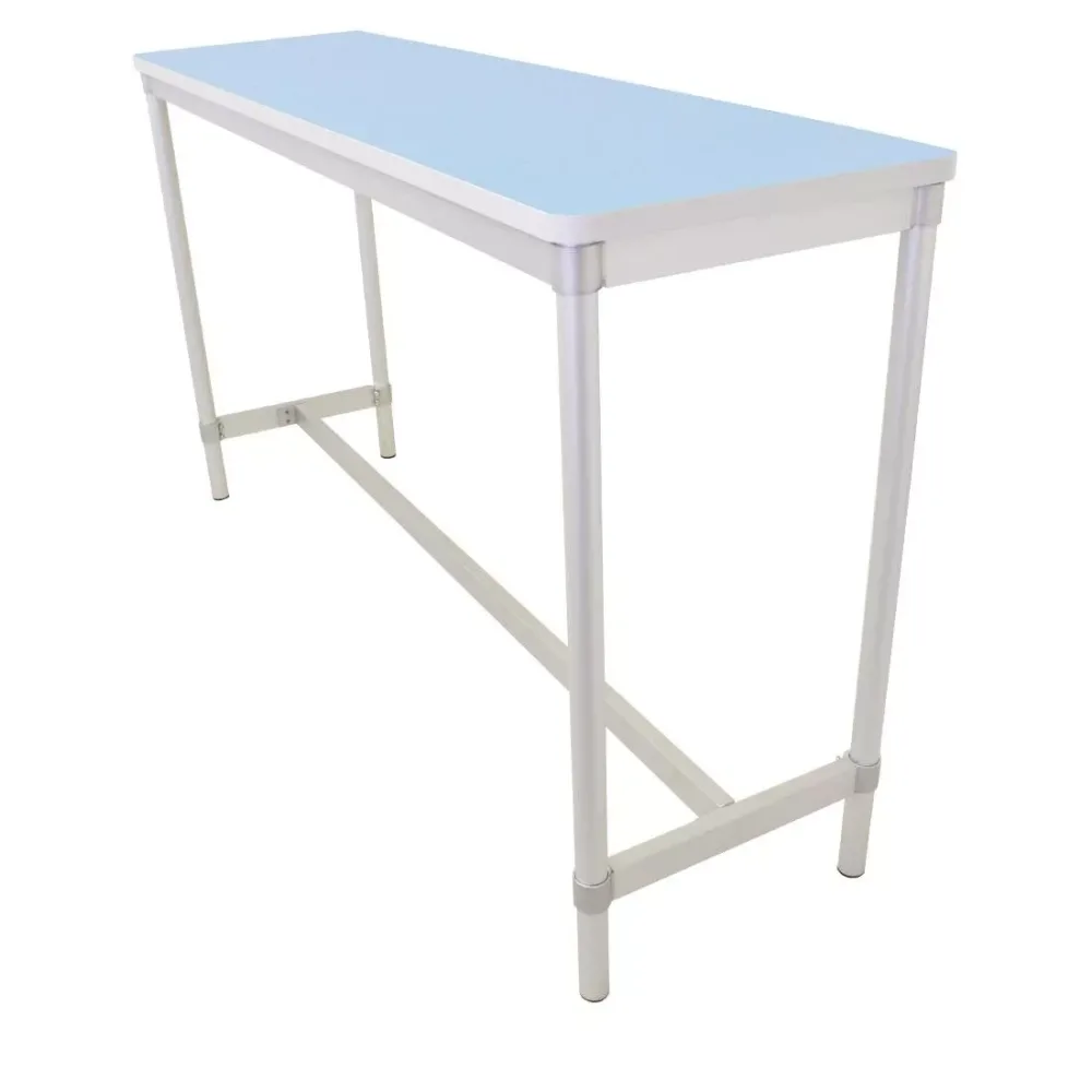 Gopak Enviro Indoor Pastel Blue Rectangle Poseur Table 1800mm - islandcatering