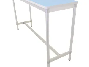 Gopak Enviro Indoor Pastel Blue Rectangle Poseur Table 1800mm - islandcatering