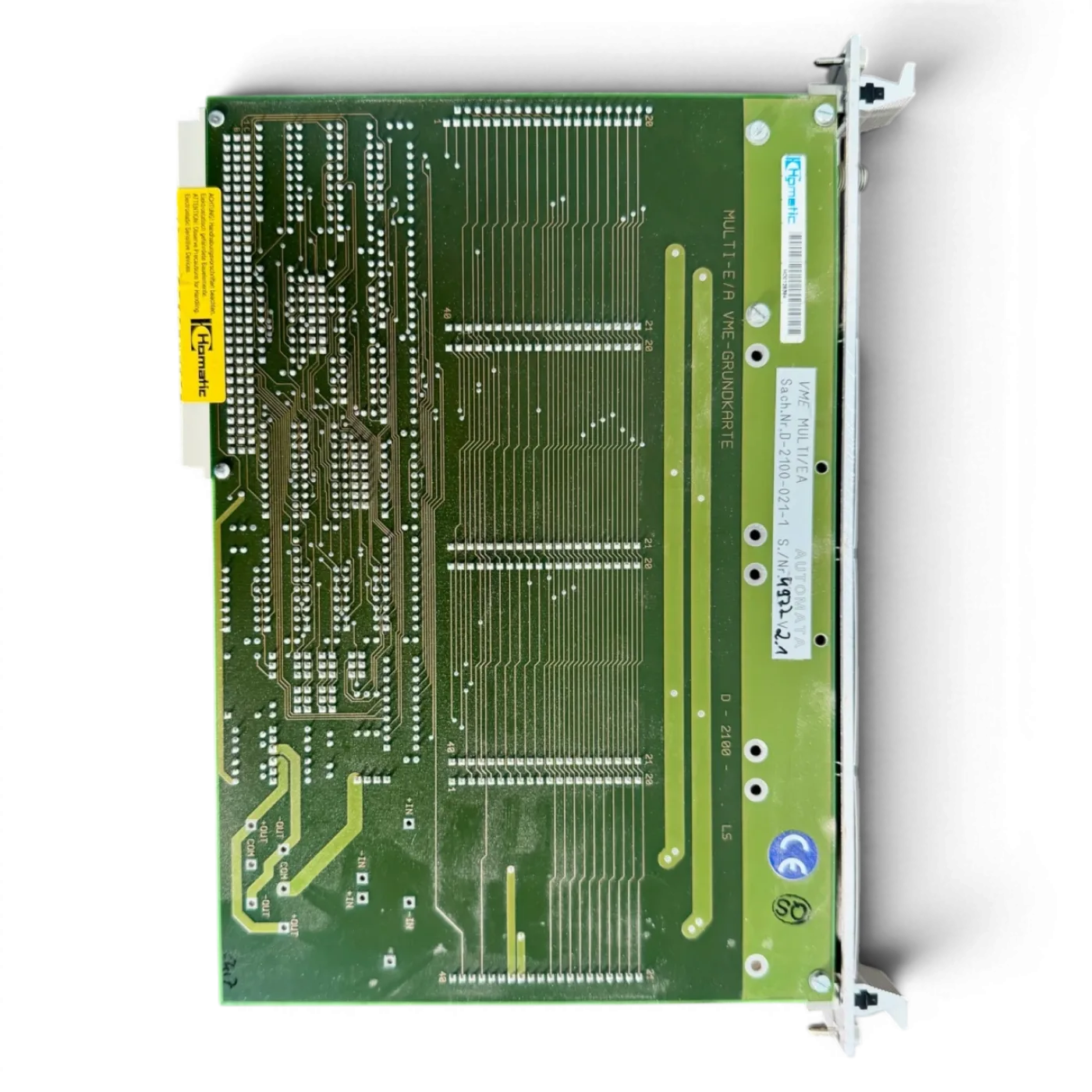 HOMAG AUTOMATA MULTI-E/A VME-GRUNDKARTE Art.-Nr. 4-086-05-0368 mit SERCOS Master Modul ASIC V3.1 für HOMAG BAZ BOF 32 41 - 4