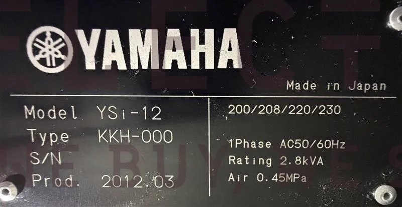 Yamaha YSi-12, placement machine, vintage 2012