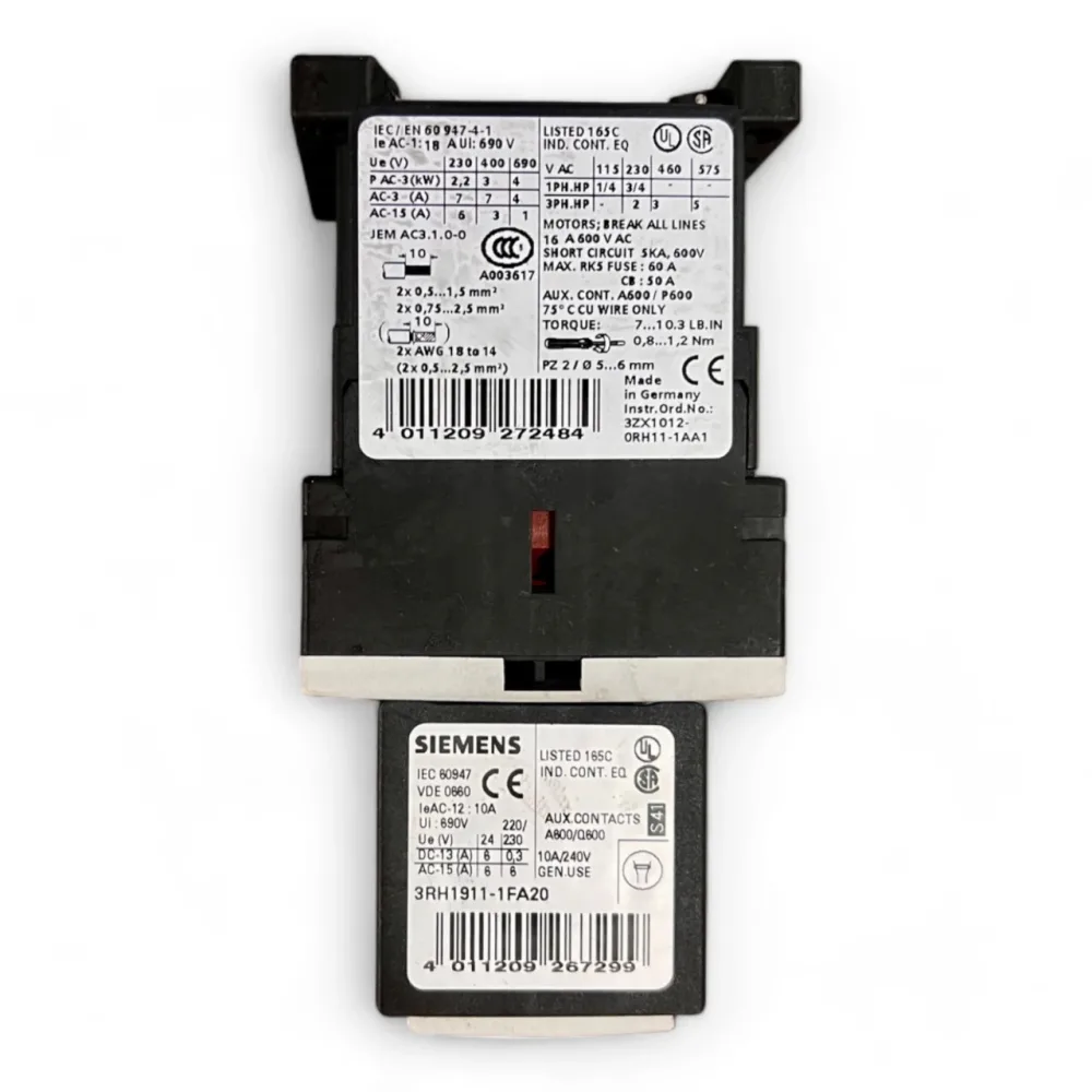 Siemens 3RH1911-1FA20 Hilfsschalterblock