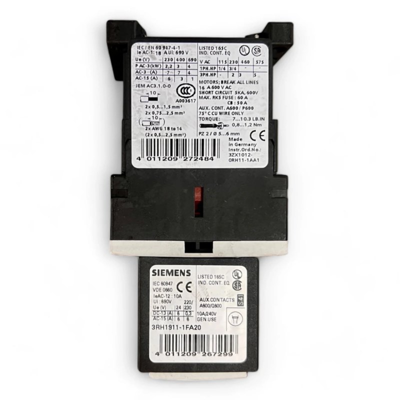 Siemens 3RH1911-1FA20 Hilfsschalterblock