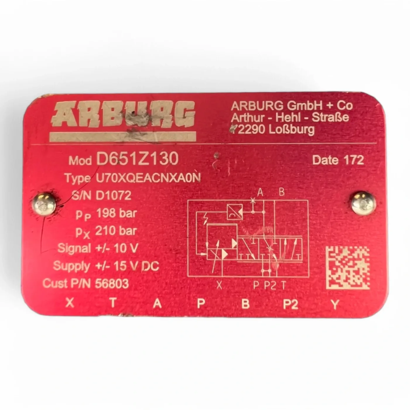 Moog ARBURG Ventil D65Z130 Type U70XQEACNXA0ND691Z4702G - 7