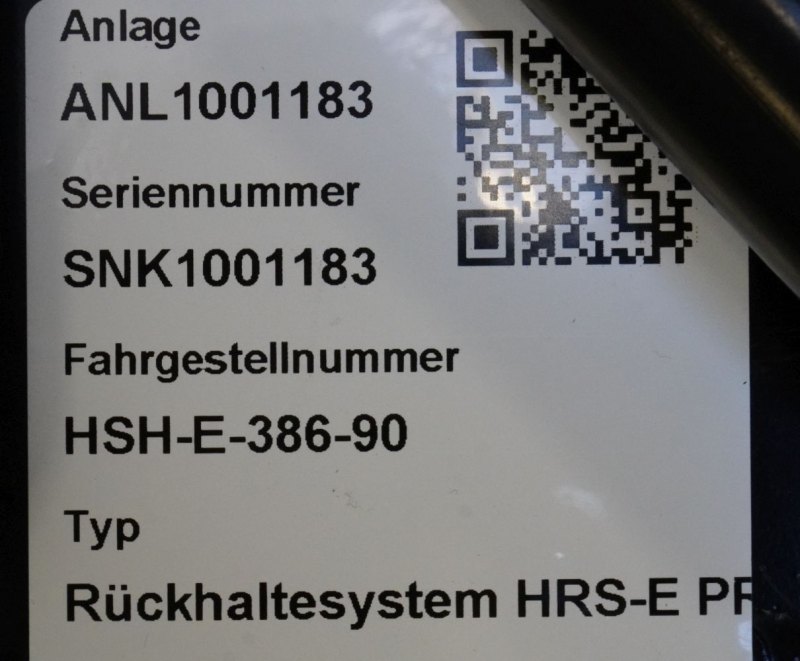 Rückhaltesystem Sauermann Rückhaltesystem HRS-E PROSAFE ()