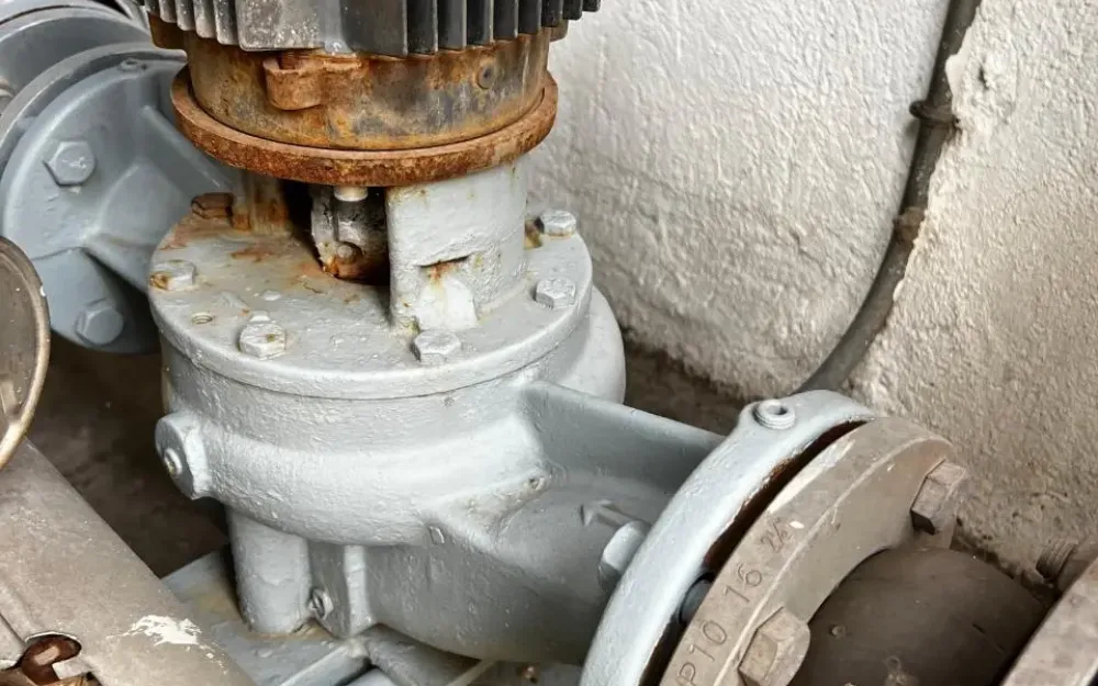 USED GRUNDFOS LP 65-125/128 A-F-A-BUBE 37 M3H INLINE CENTRIFUGAL PUMP