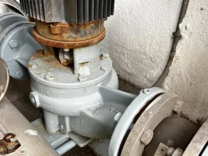 USED GRUNDFOS LP 65-125/128 A-F-A-BUBE 37 M3H INLINE CENTRIFUGAL PUMP