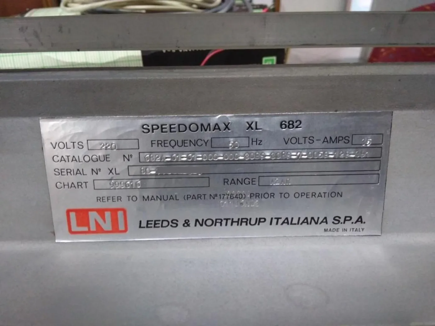 REGISTRATORE DI GRAFICI – LEEDS & NORTHRUP ITALIANA – MOD. SPEEDOMAX XL 682 - 6