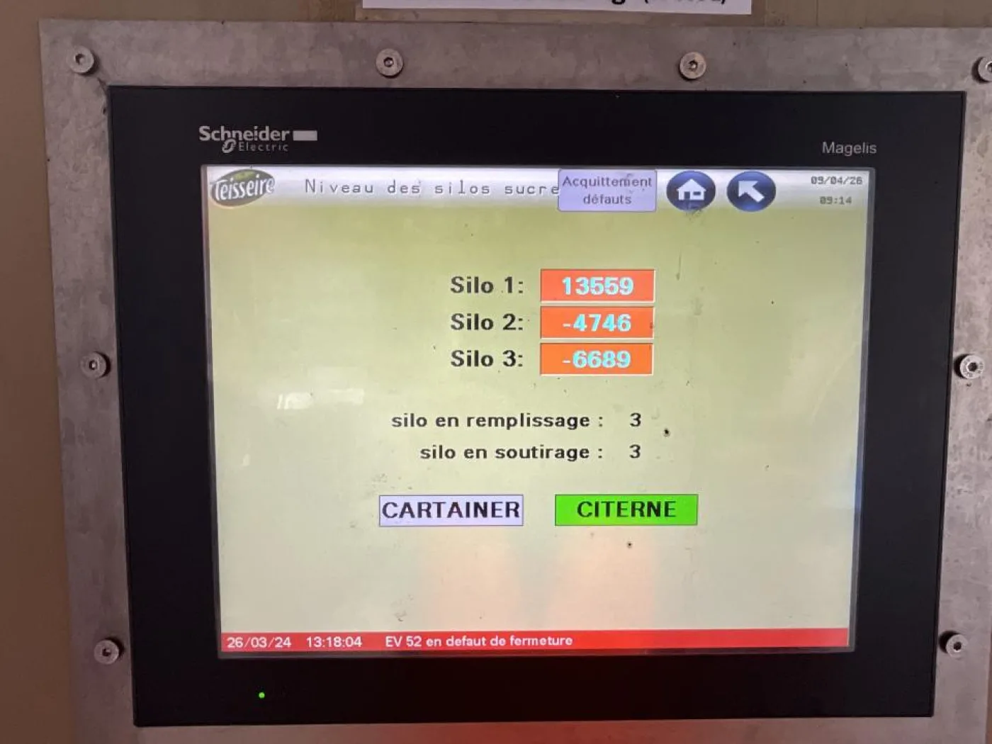 Schneider Electric Schneider Electric HMI Control Panel for Storage Tanks T1 to T4 - 6