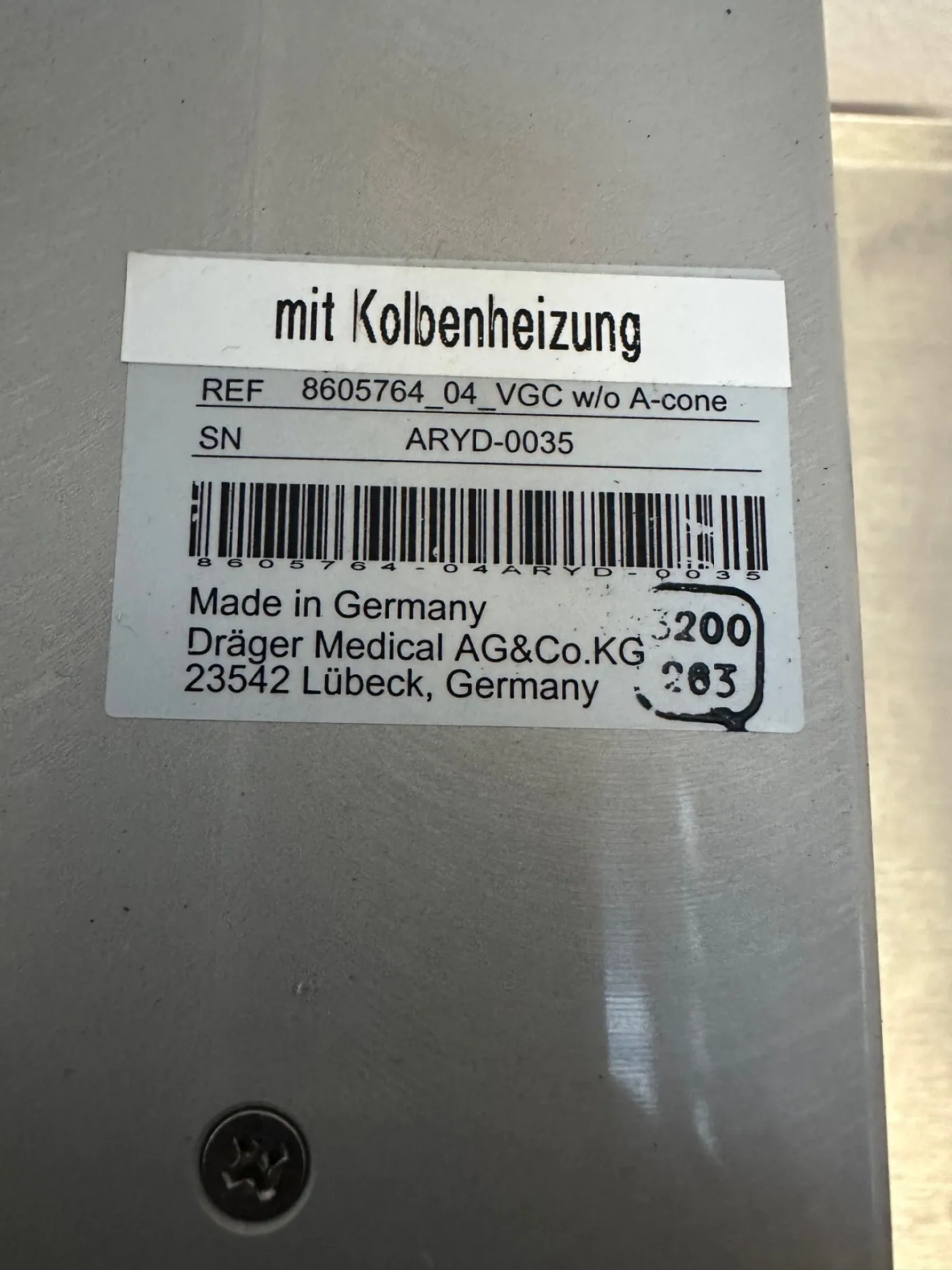 Dräger 8605764 VGS-Einheit - 3