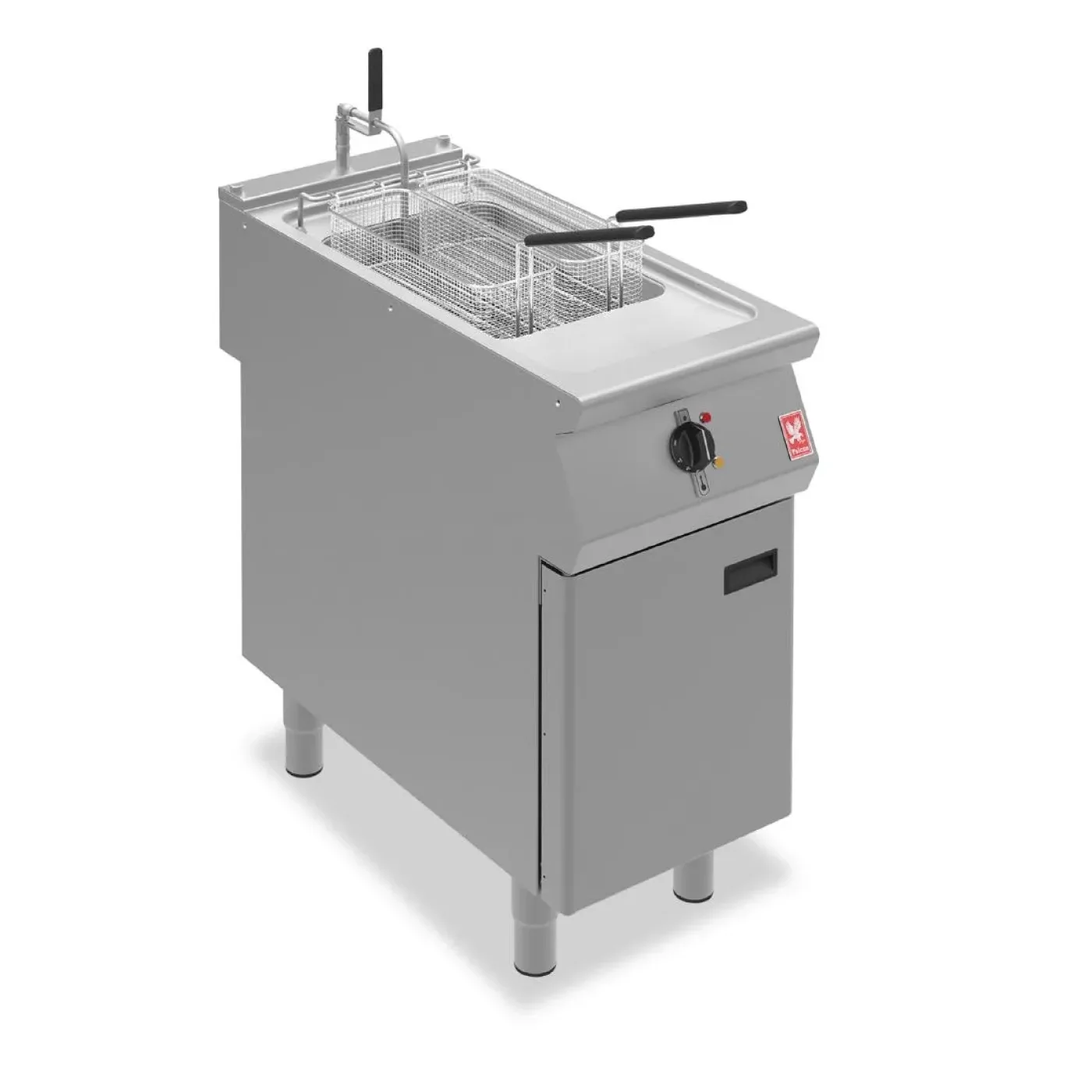 Falcon F900 Single Tank Twin Basket Free Standing Electric Filtration Fryer E9341F - islandcatering - 1