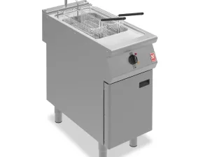 Falcon F900 Single Tank Twin Basket Free Standing Electric Filtration Fryer E9341F - islandcatering
