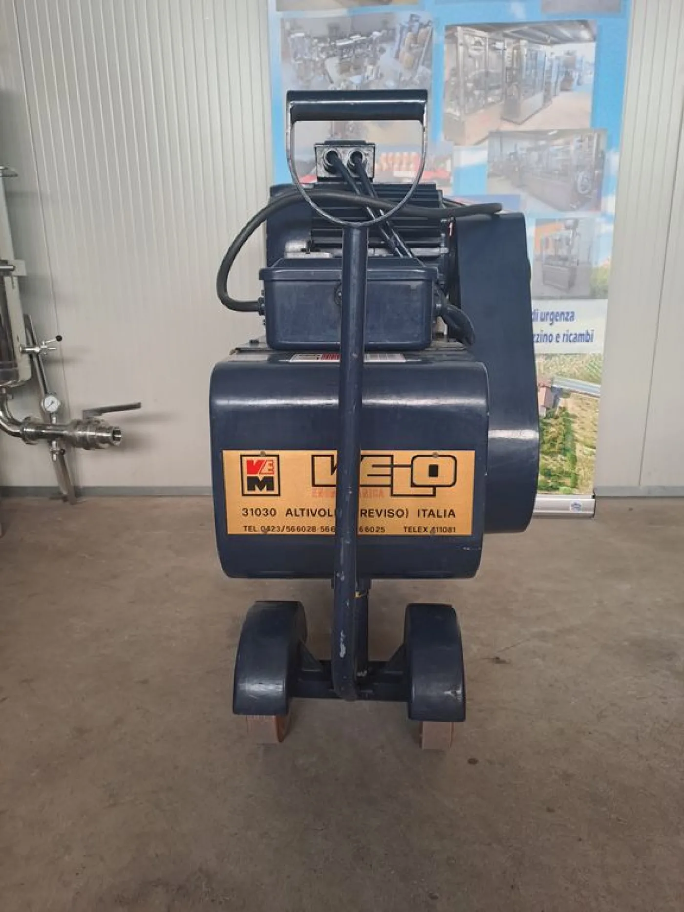 PISTON PUMP VELO MOD. 400HL, TWIN-CYLINDER WITH BRONZE BODY PUMP, SECOND-HAND MACHINE - 3