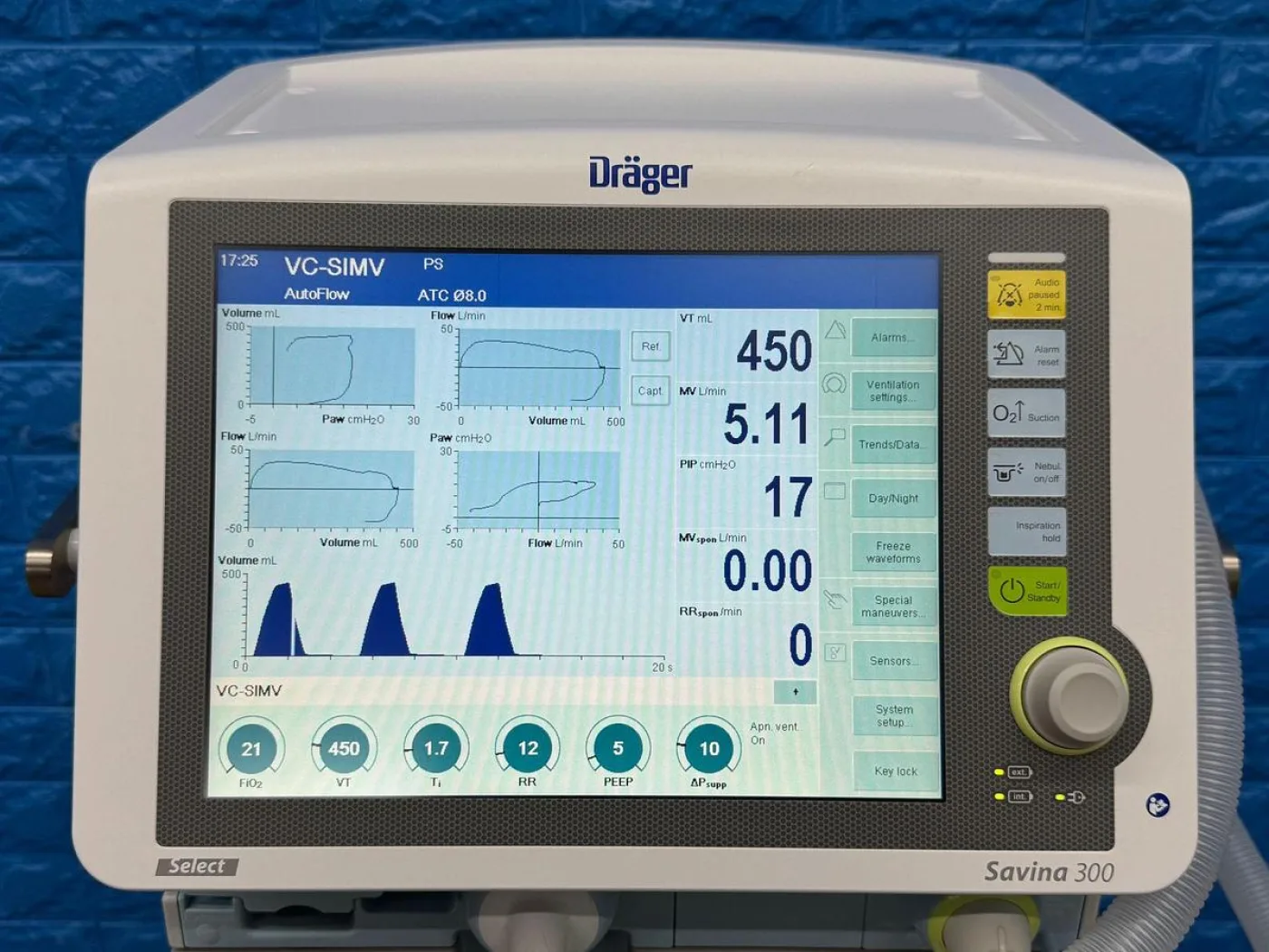 Drager Savina 300 Ventilator with low 803 Hours YOM: 2020 - 6