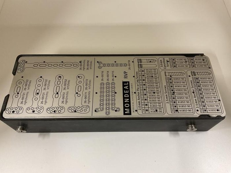 Surgical Instrument Set Volar Radius Locking Plate System (RVP) in Case MONDEAL 9356