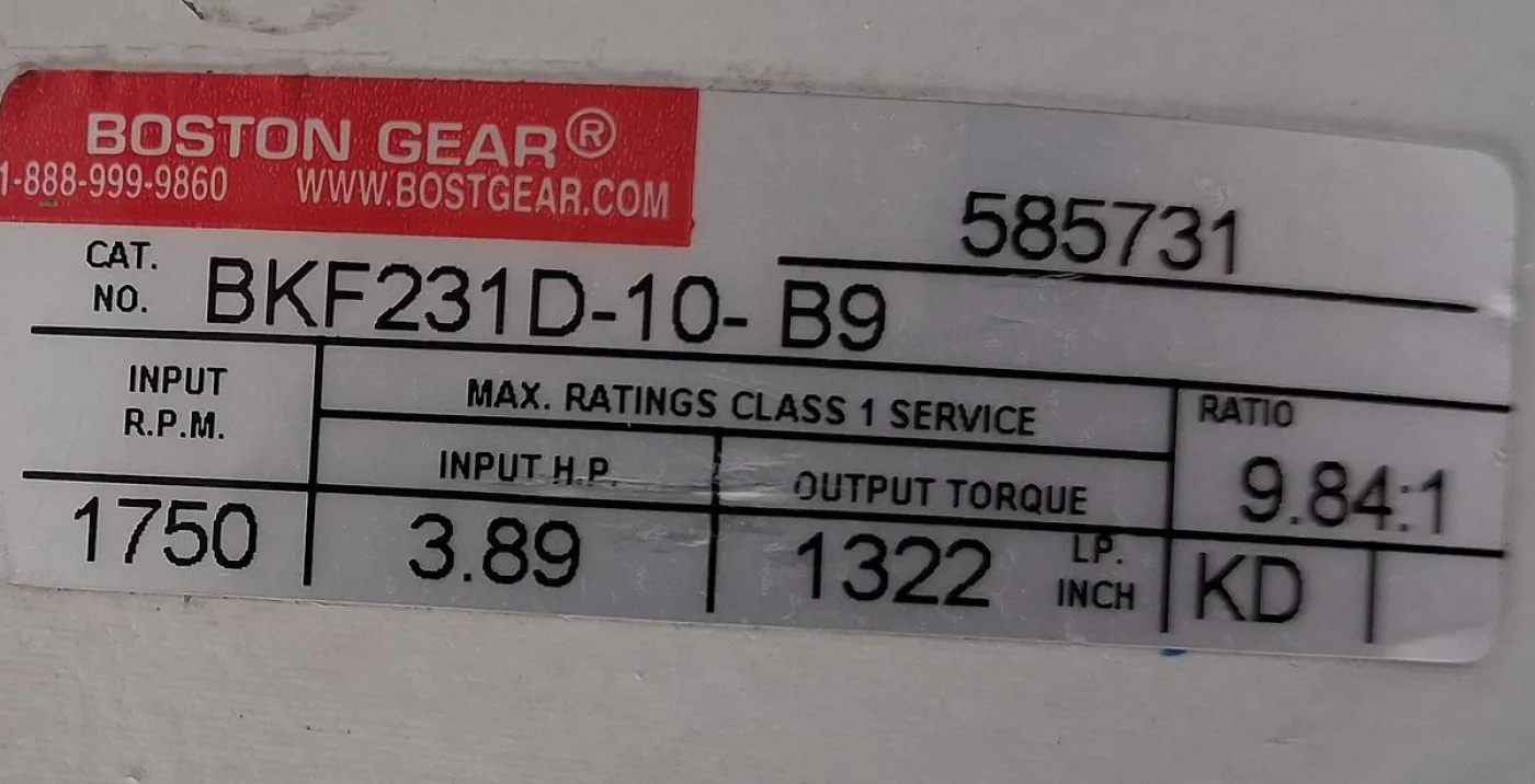 Boston Gear BKF231D-10-B9 Industrie-Getriebe - 8
