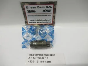 Olie overdruk klep