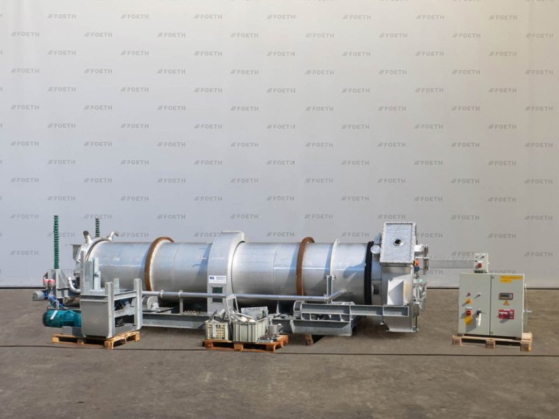 Schepens Inclined Rotary Drum Blender with Spray Bar Arm - Miscellaneous mixer